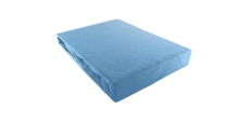 Prześcieradło JERSEY niebieskie - 200 x 220