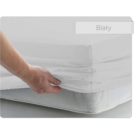 Prześcieradło BAWEŁNIANE białe - 140 x 200