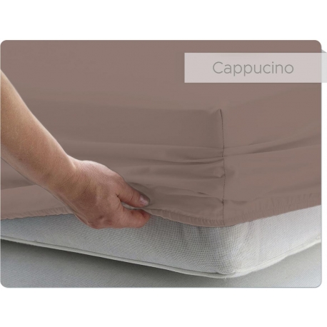 Prześcieradło BAWEŁNIANE cappucino - 140 x 200