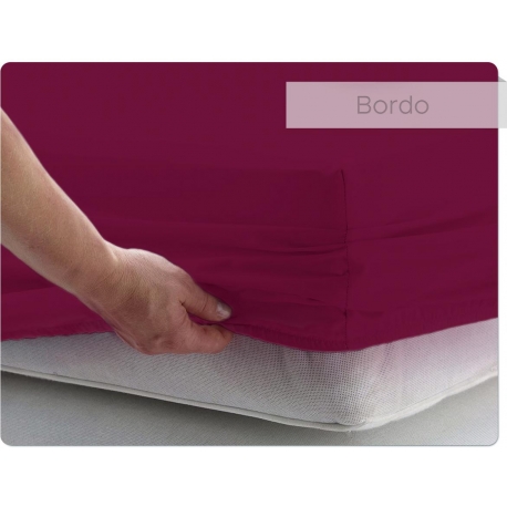 Prześcieradło BAWEŁNIANE bordo - 200 x 200