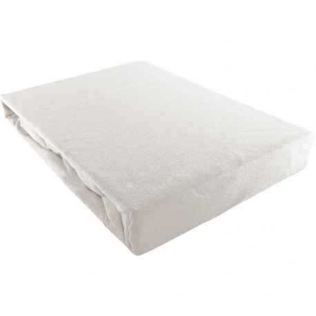 Prześcieradło JERSEY białe - 90 x 200
