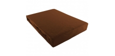 Prześcieradło JERSEY brązowe - 200 x 220